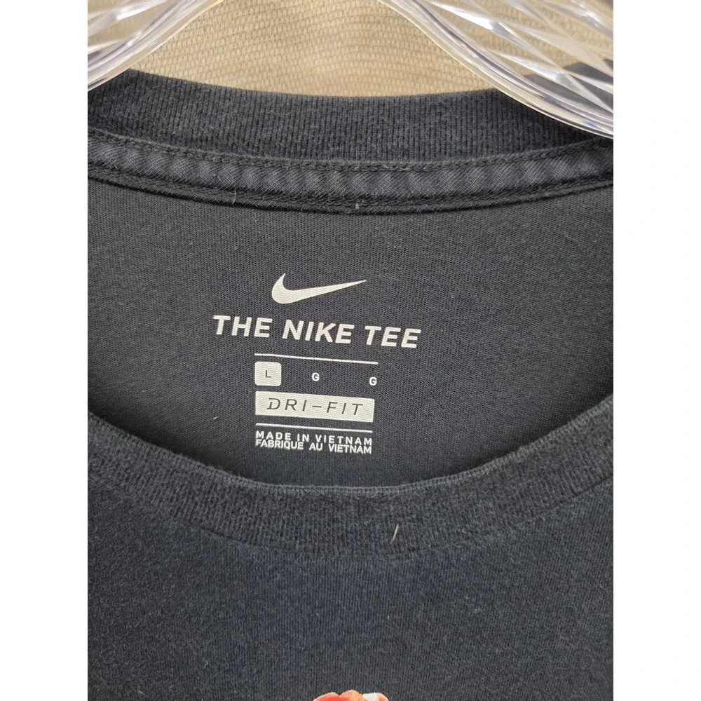 Nike Dri-FIT Floral Engineered for Victory Graphic Tee Black‎ Large L
